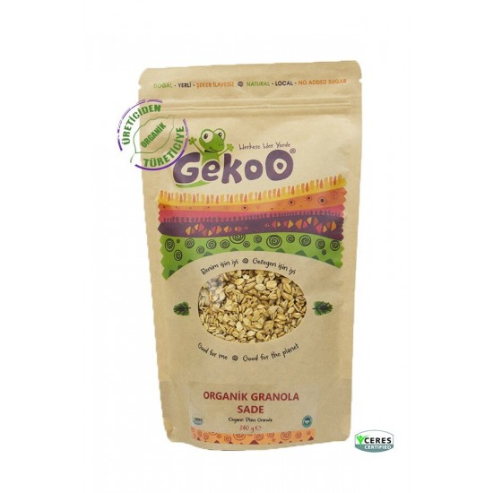 Gekoo Organik Sade Granola 340 gr