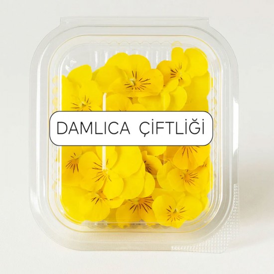 Çiçek Yenilebilir Menekşe Sarı 30 Adet 1 Paket